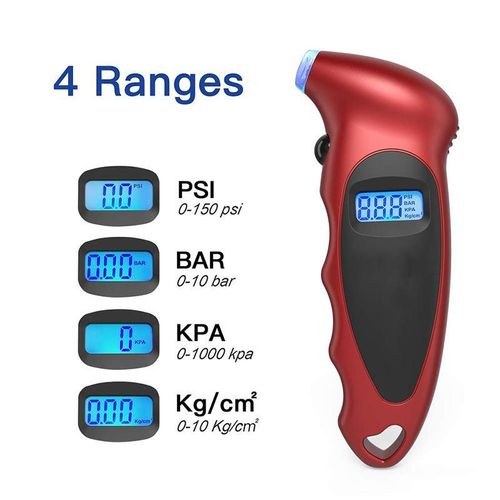 LCD Display Tyre Air Pressure Meter Gauge