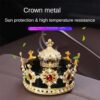 Golden Stone Crown-Shaped Car Air Freshener Elegant Design