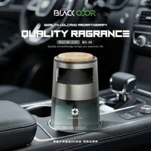 1Pcs BLACK ODOR Solid Glass Car perfume Cup Holder with Aromatherapy