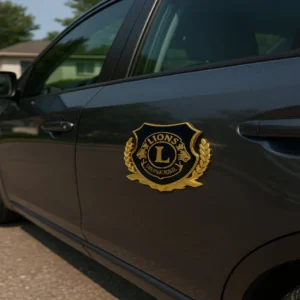 Alternative view of 1pcs Lions Side 3D Metal Car Sticker Auto Badge Emblem