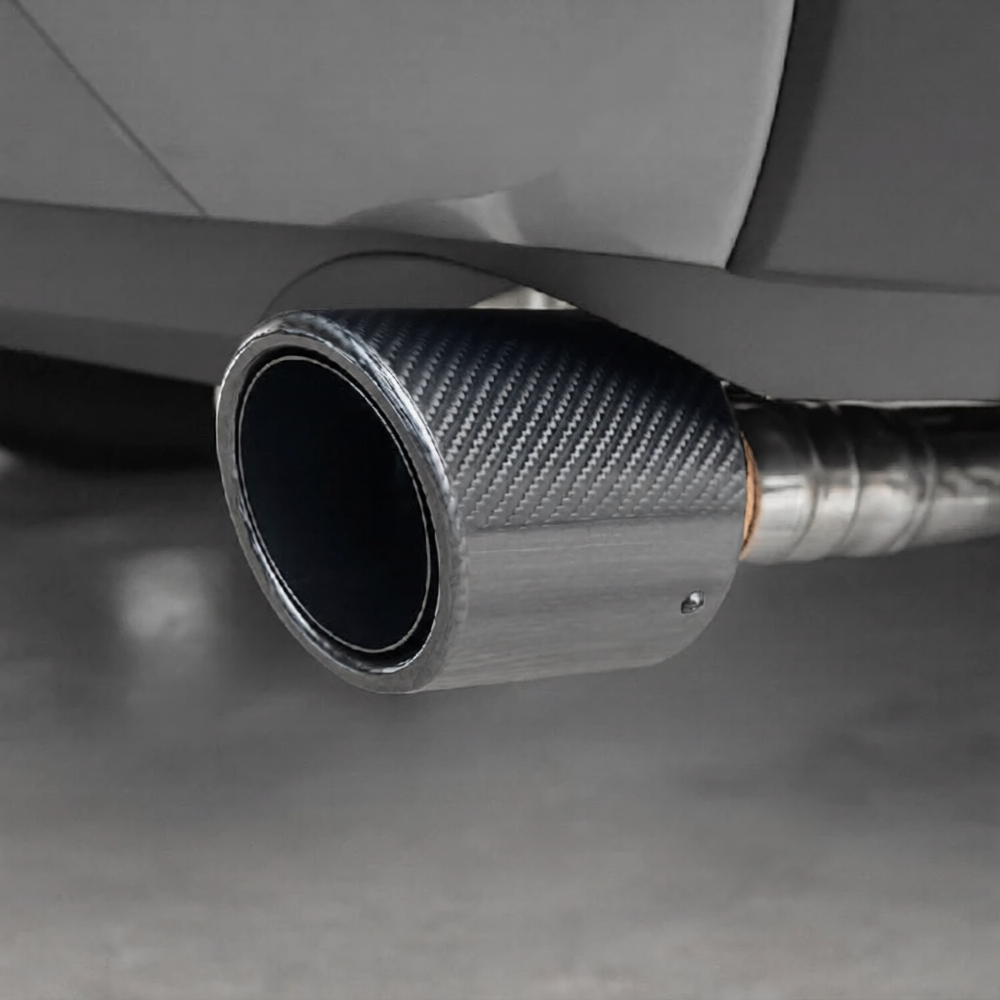 Car Universal Carbon Fiber Print Exhausted Muffler Tip