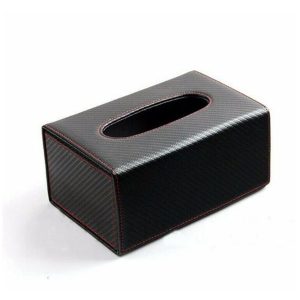 Portable Carbon Fiber Car Tissue Box