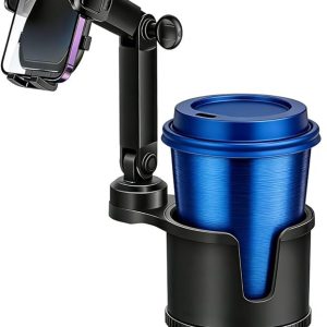 3 in 1 Car Cup Holder Phone Mount Stand Adjustable