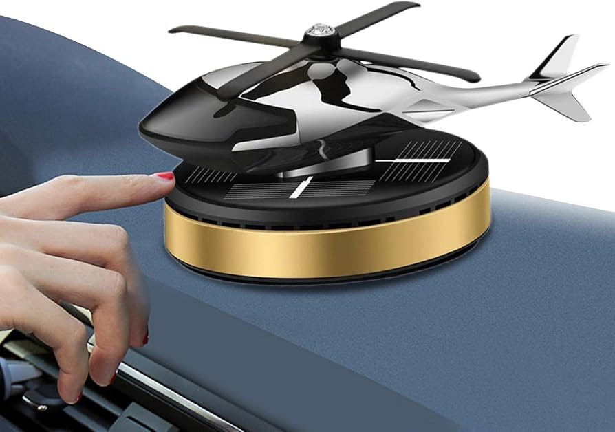 Helicopter Solar Perfume Showpiece - Image 3