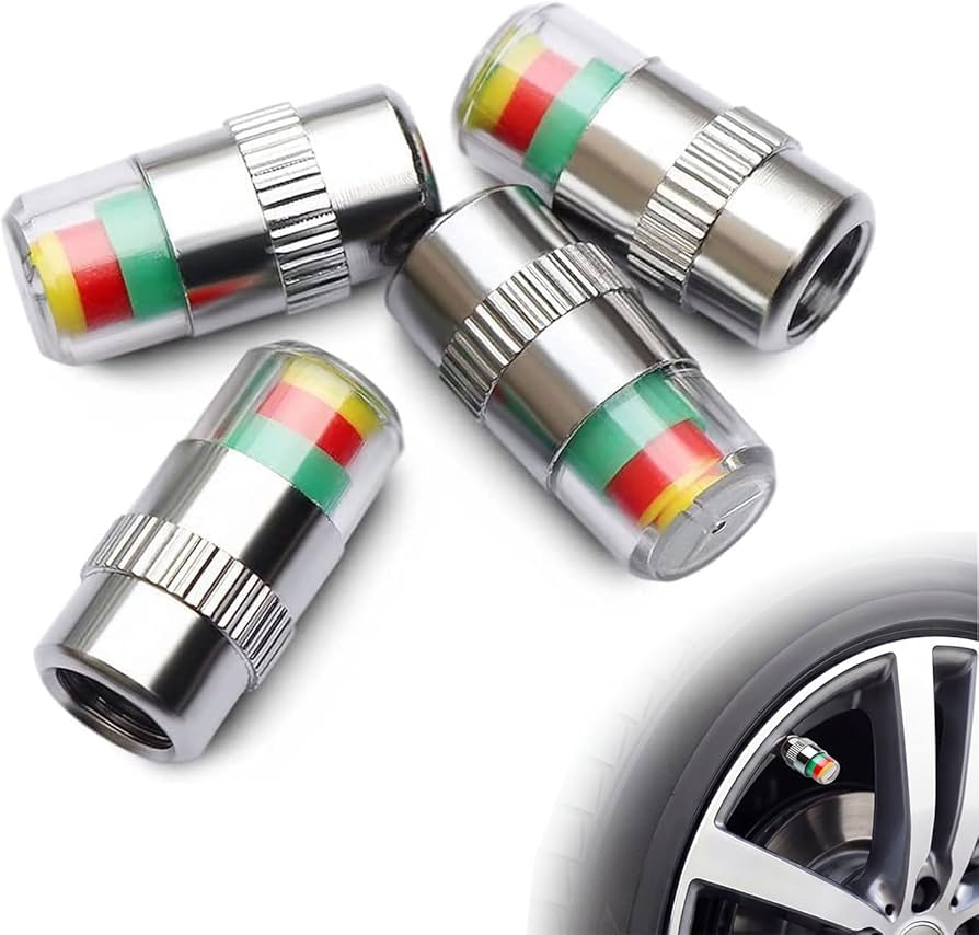 4PCS Car Tire Pressure Indicator Caps