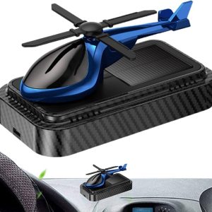 1pcs Car Carbon Helicopter Solar Perfume