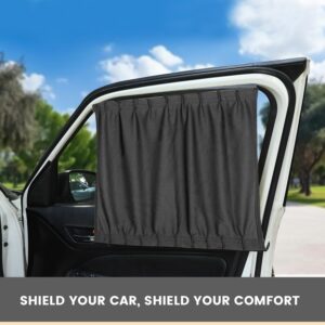 4pcs Car Window Sunshade Shield Window Curtain Folding