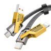 PUGAN Car USB 120W Fast Charger With 4 in 1 Data Cable
