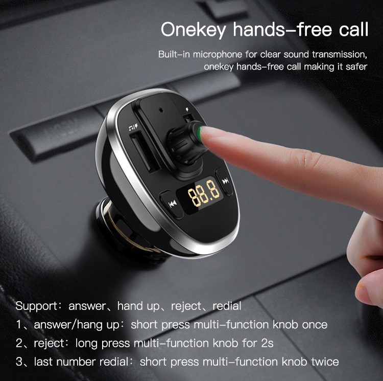 Yesido FM Transmitter Car Charger (Y39) - Image 3