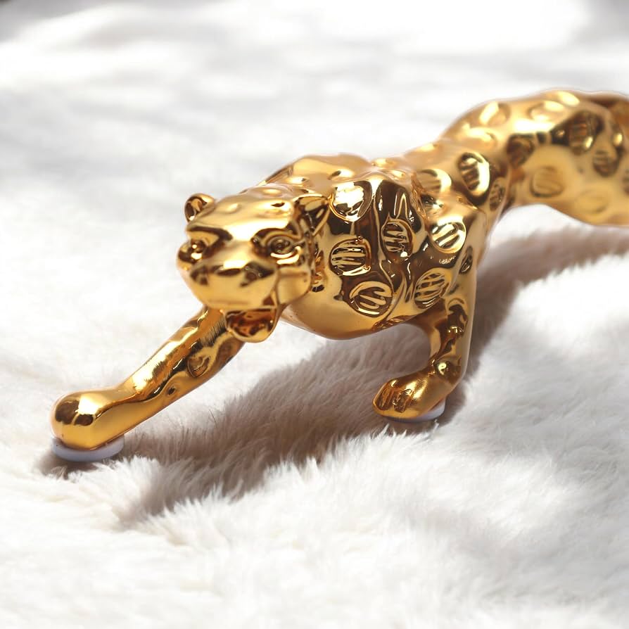 Red Stone Tiger Car Dashboard Showpiece - Image 3