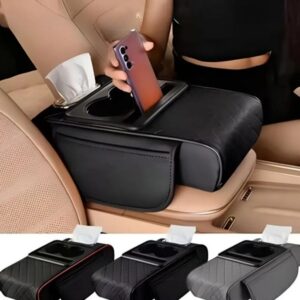 Alternative view of Car Armrest Cup and Phone Holder with Tissue box