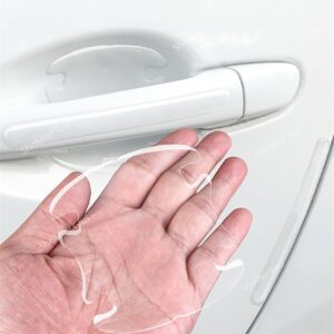 8 Pcs Universal Transparent Silicone Door Handle Cover