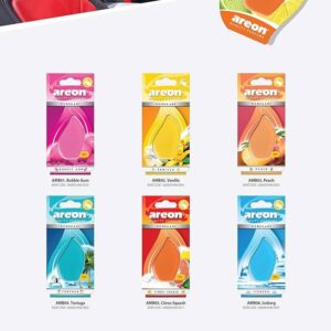 Car Areon Hanging Air Freshener 6pcs set