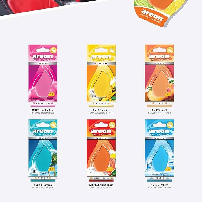 Car Areon Hanging Air Freshener 6pcs set