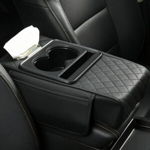 Car Armrest Cup and Phone Holder with Tissue box