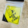 Car Reflective Car Sticker Baby in car Cartoon