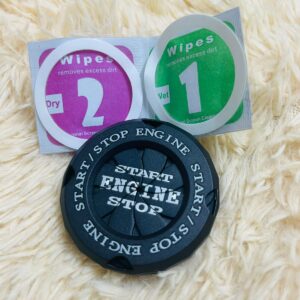 Alternative view of Car Round Engine Start Stop Button Cover