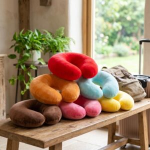 Alternative view of U Style Coloring Round Neck Pillow