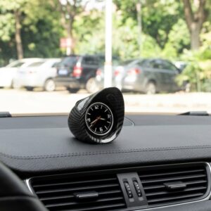 Alternative view of Carbon Fiber Clock for Car Dashboard
