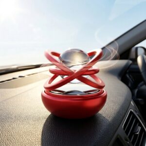 Alternative view of Red Solar Perfume Double Ring With Ball