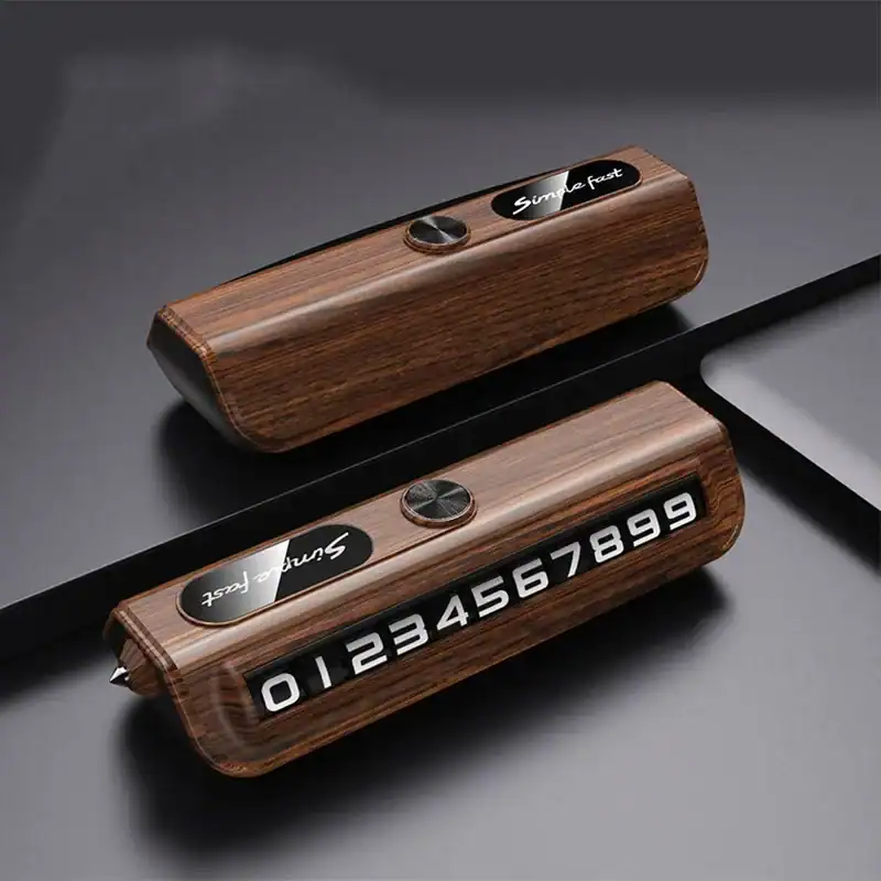 1pcs Window Breaker & Temporary Car Parking Number