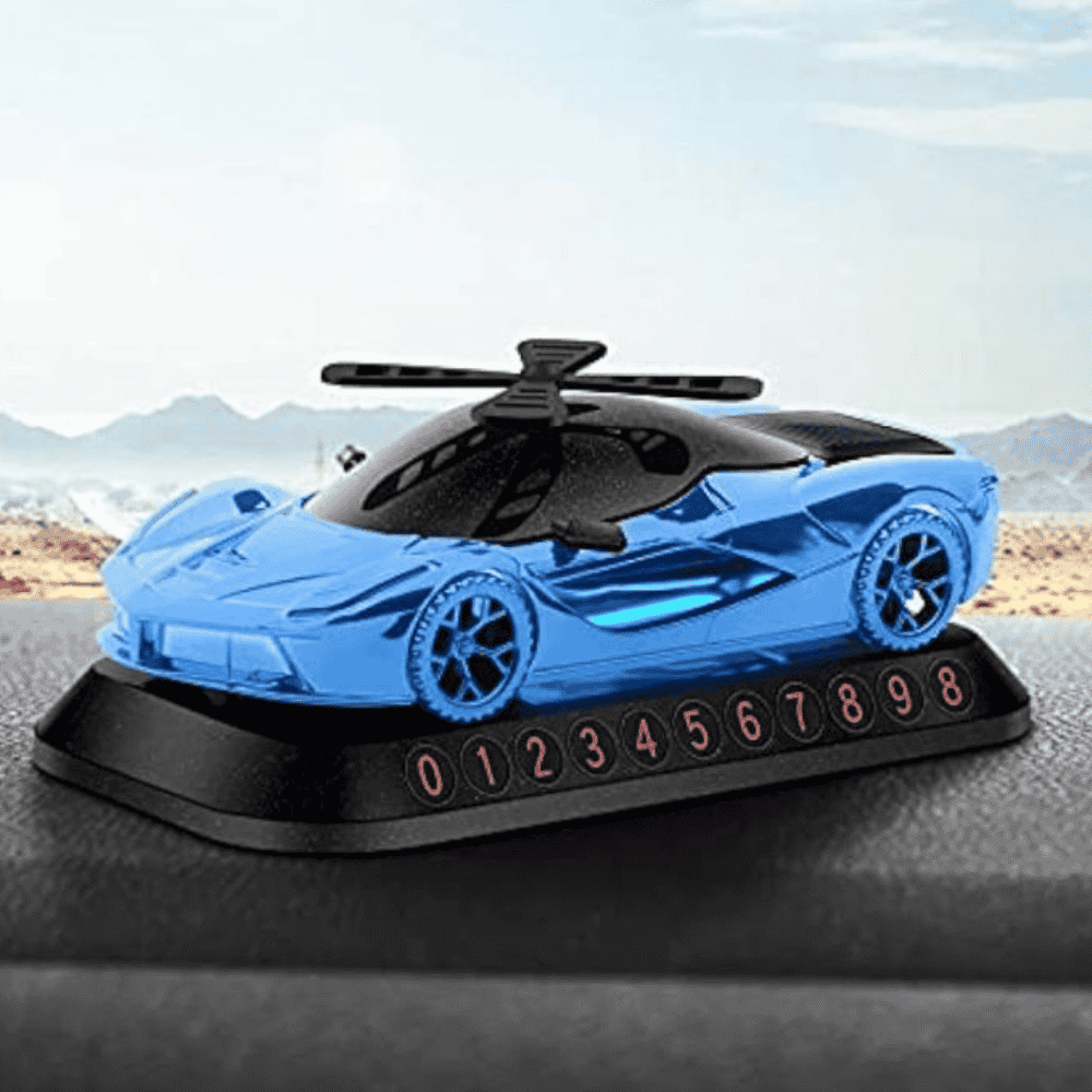 Solar Energy Sports Car Model Perfume Parking Number