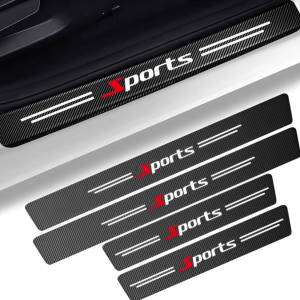 4 Pcs Car Door Sill Scuff Radiant Protector Stickers