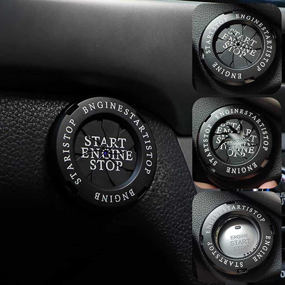 Car Round Engine Start Stop Button Cover