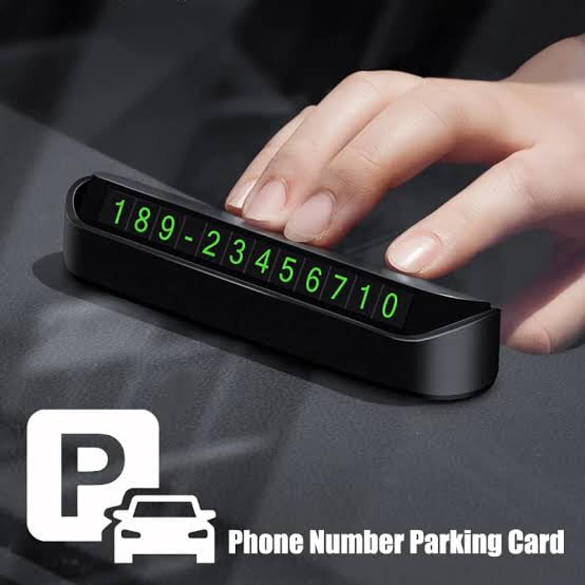 Parking Card Plastic Body Mobile Number Holder - Image 2
