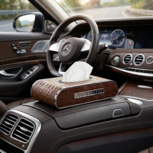 Alternative view of Crocodile Car Tissue Box with Number Plate
