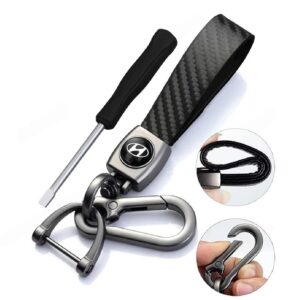 Alternative view of 1Pcs Carbon Fiber Car Branded Keyring Artificial Leather