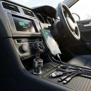 Alternative view of 60W 15A Car Fast Charger TK