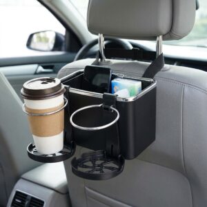 Alternative view of Car Armrest Storage Box Foldable Cup Holders