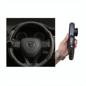 TRD Carbon Steering Wheel Cover 2 parts with Laddu
