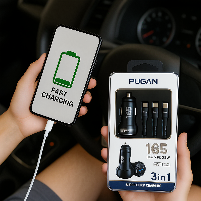 Pugan 165W Car Charger Super Fast & Quick